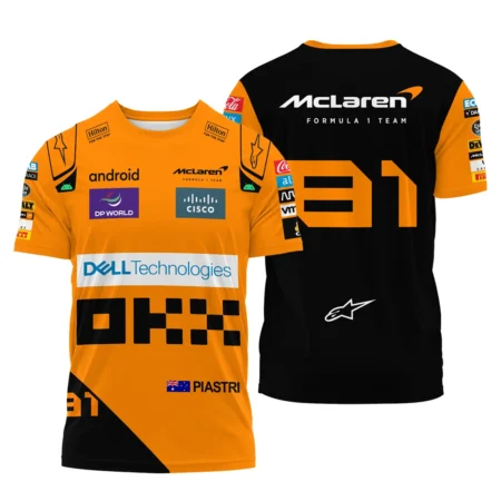 2024 Oscar Piastri Racing Suit McLaren F1 T-Shirt BLVAOP150825A5TS - Race Day Design