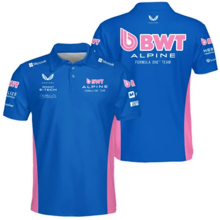 2025 Alpine F1 Race Suit Polo Shirt BLVA150725A03ALPPL - Race Day Design