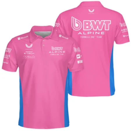 2025 Alpine F1 Team Suit Polo Shirt BLVA150725A02ALPPL - Racing Lifestyle Clothing