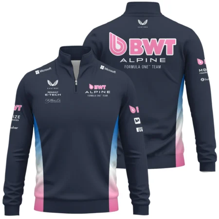 2025 Alpine F1 Team Suit Quarter-Zip Sweatshirt BLVA150725A01ALPQZS - Race Day Outfit