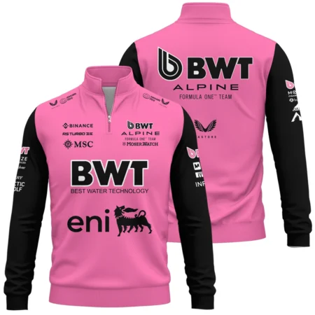 2025 Alpine F1 Team Suit Quarter-Zip Sweatshirt BLVA150725A04ALPQZS - Pit Lane Clothing