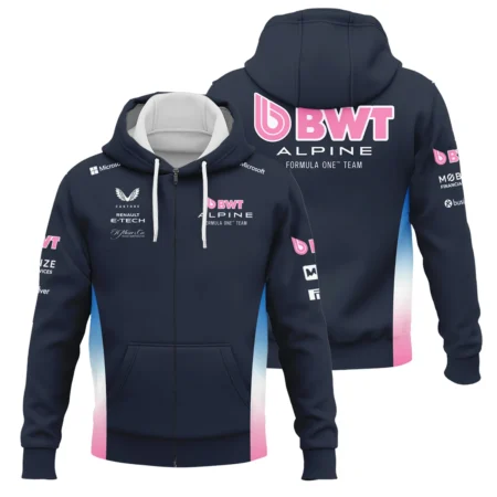 2025 Alpine F1 Team Suit Zipper Hoodie BLVA150725A01ALPZHD - Trackside Outfit