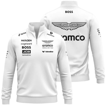 2025 Aston Martin F1 Race Suit Quarter-Zip Sweatshirt BLVA120725A03AMQZS - Trackside Outfit