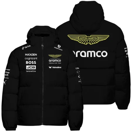 2025 Aston Martin F1 Team Suit Down & Puffer Jackets BLVA120725A02AMHCJ - Formula Racing Apparel