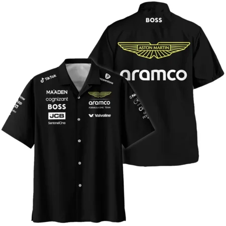 2025 Aston Martin F1 Team Suit Hawaiian Shirt BLVA120725A02AMHW - Motorsport Apparel