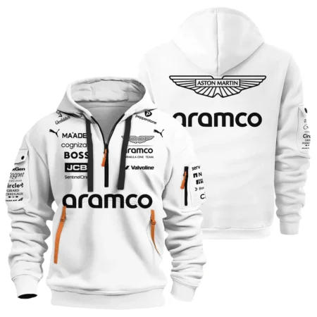 2025 Aston Martin F1 Team Suit Hoodie Half Zipper BLVA120725A06AMHDF - Racing Lifestyle Clothing