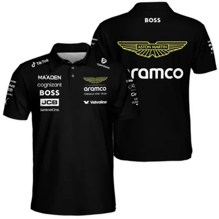 2025 Aston Martin F1 Team Suit Polo Shirt BLVA120725A02AMPL - Motorsport Lifestyle Wear