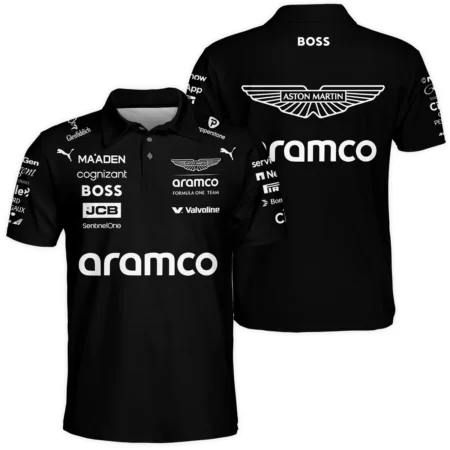 2025 Aston Martin F1 Team Suit Polo Shirt BLVA120725A05AMPL - Race Day Design