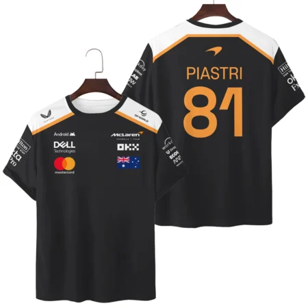 2025 McLaren Black Unisex T-Shirt BLF120625A7TS - Racing Lifestyle Clothing