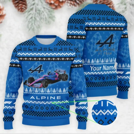 2025 Car Alpine Formula 1 - Ugly Sweater BLVAF1220925A22ALP - Formula Racing Apparel