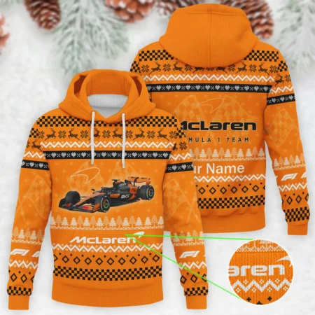 2025 Car McLaren Formula 1 - Knitted Hoodie BLVAF12209250A22MCL - Formula Racing Apparel