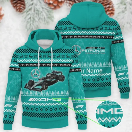 2025 Car Mercedes Formula 1 - Knitted Hoodie BLVAF12209250A22MER - Motorsport Lifestyle Wear