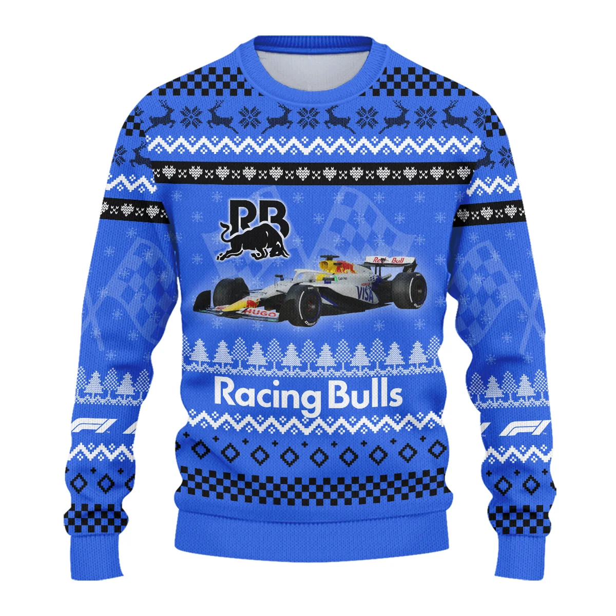 2025 Car Racing Bulls Formula 1 - Ugly Sweater BLVAF1220925A22RAC - Image 2