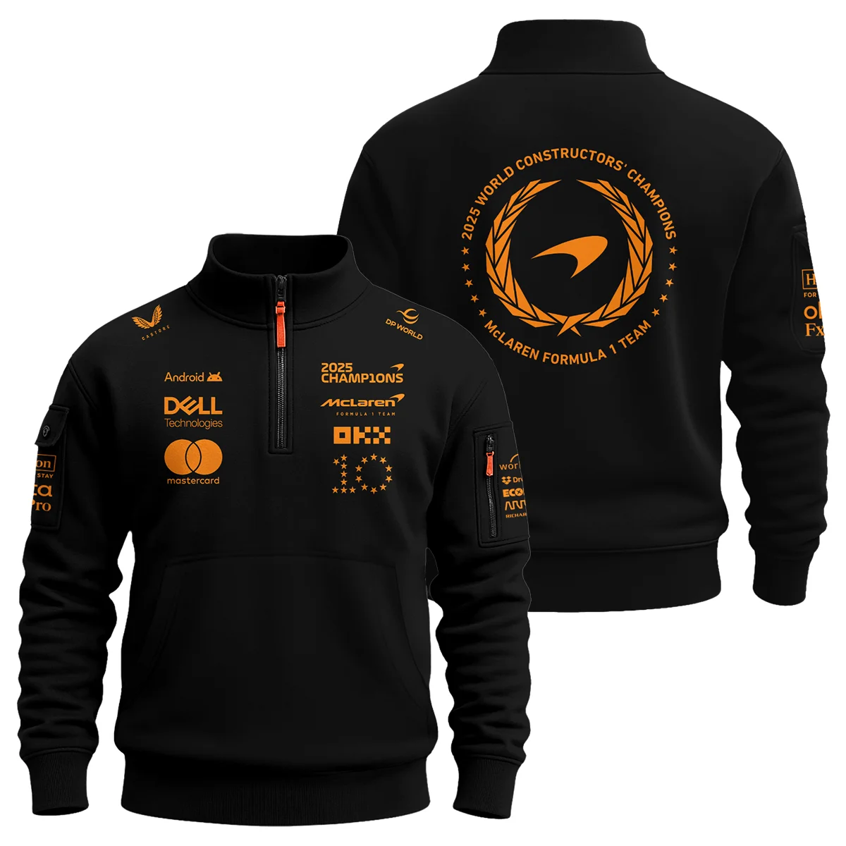 2025 Champions Papaya Team Sweatshirt Zipper BLMCL12925A1SHZ - Pit Lane Clothing