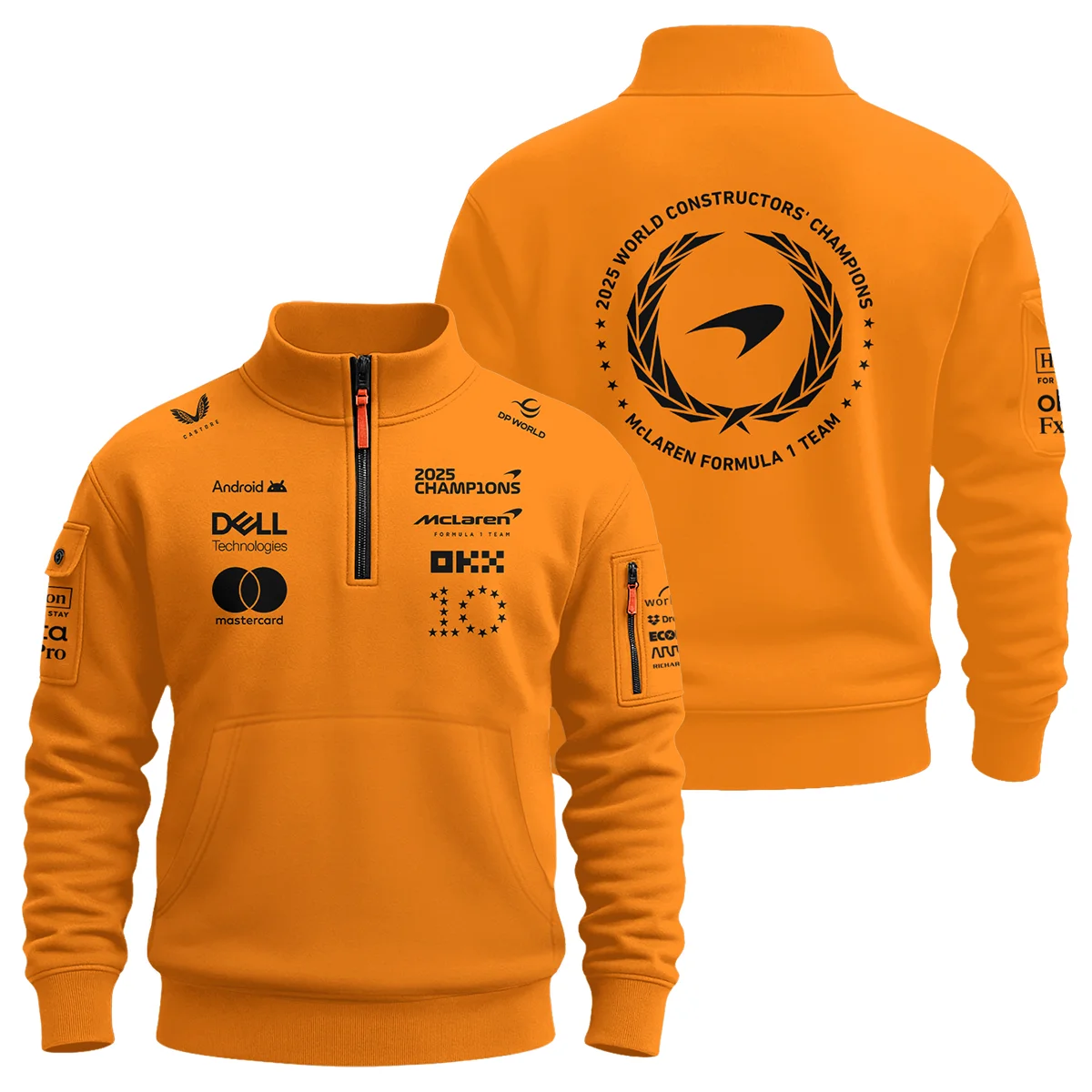2025 Champions Papaya Team Sweatshirt Zipper BLMCL12925A2SHZ - Motorsport Lifestyle Wear