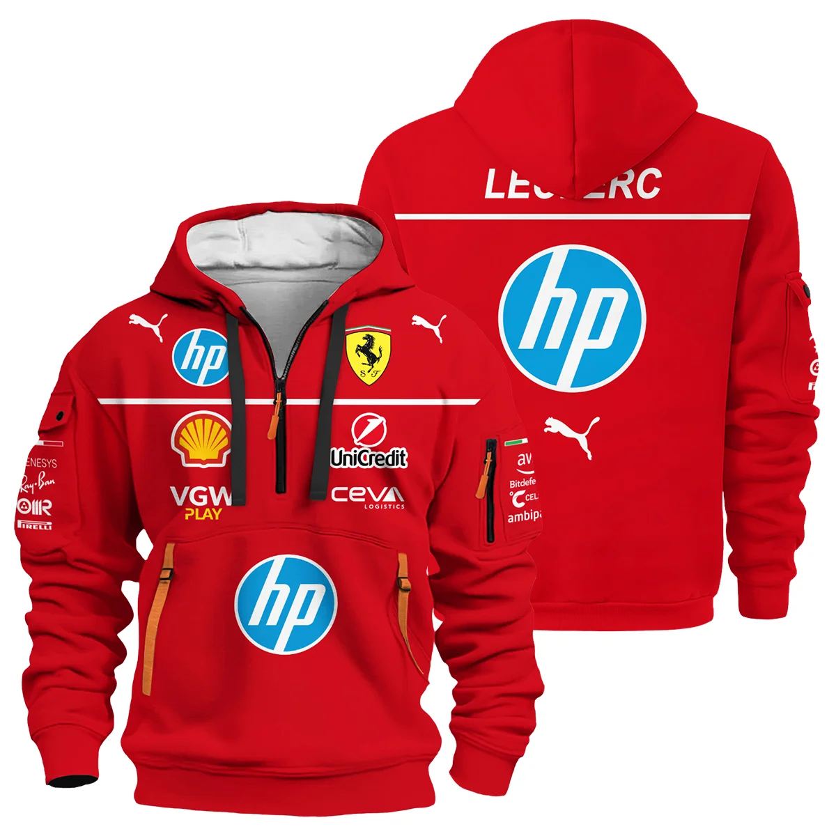 2025 CL16 Teamwear Hoodie Half Zip BLVACL260825A7HDF - Motorsport Lifestyle Wear