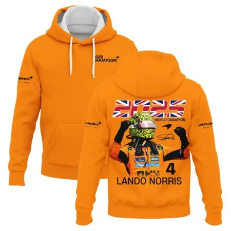 2025 Driver Champion Lando Norris McLaren F1 Team Hoodie BLNRWDCA9HD - Trackside Outfit