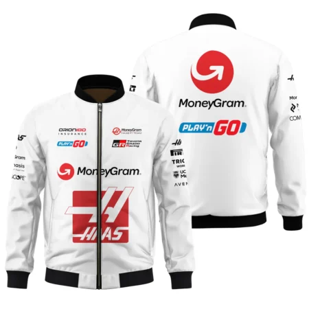 2025 Haas F1 Race Suit Bomber BLVA150725HAAS04BB - Motorsport Lifestyle Wear