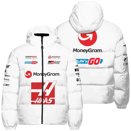 2025 Haas F1 Race Suit Down & Puffer Jackets BLVA150725HAAS04HCJ - Motorsport Apparel