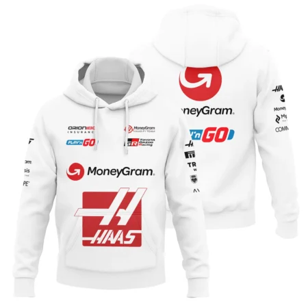 2025 Haas F1 Race Suit Hoodie BLVA150725HAAS04HD - Race Day Outfit