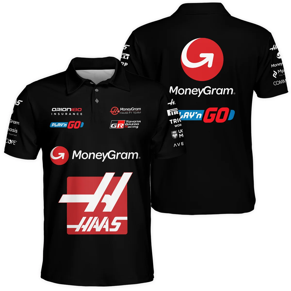 2025 Haas F1 Race Suit Polo Shirt BLVA150725A03HAASPL - Motorsport Apparel