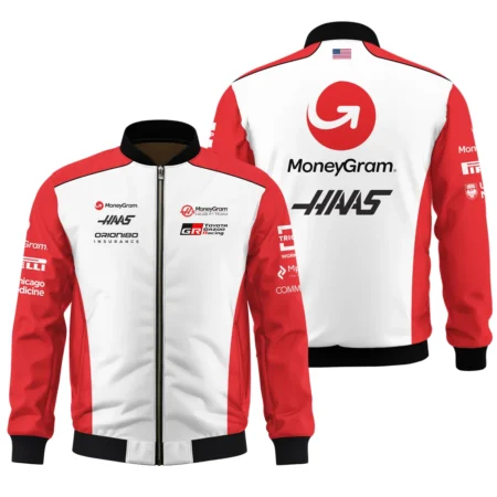 2025 Haas F1 Team Suit Bomber BLVA150725A02HAASBB - Motorsport Apparel