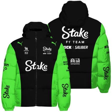 2025 Kick Sauber F1 Race Suit Down & Puffer Jackets BLVA100725A03KSHCJ - Formula Racing Apparel