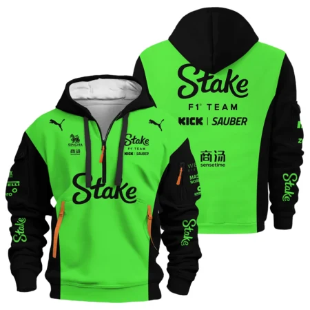 2025 Kick Sauber F1 Race Suit Hoodie Half Zipper BLVA100725A04KSHDF - Trackside Outfit