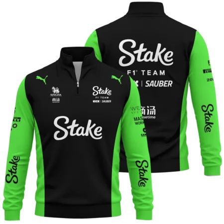 2025 Kick Sauber F1 Race Suit Quarter-Zip Sweatshirt BLVA100725A03KSQZS - Race Day Design