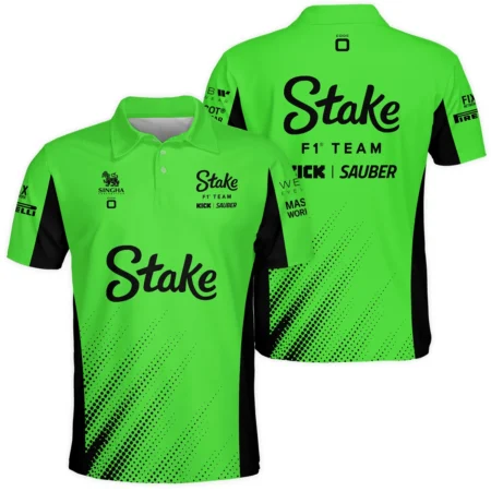 2025 Kick Sauber F1 Team Suit Polo Shirt BLVA100725A02KSPL - Motorsport Apparel