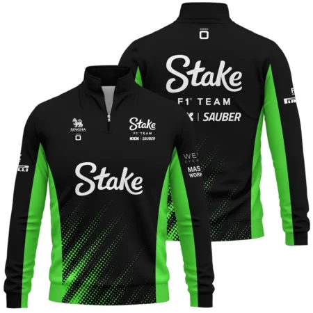 2025 Kick Sauber F1 Team Suit Quarter-Zip Sweatshirt BLVA100725A01KSQZS - Racing Lifestyle Clothing