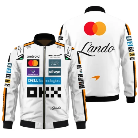2025 Lando Norris Racing Suit McLaren F1 Bomber BLVALN120825A4BB - Trackside Outfit