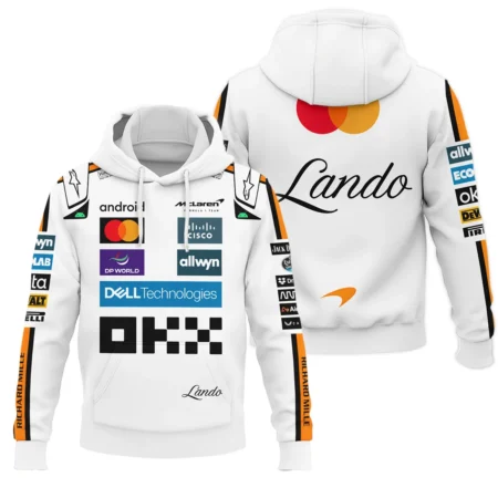2025 Lando Norris Racing Suit McLaren F1 Hoodie BLVALN120825A4HD - Pit Lane Clothing