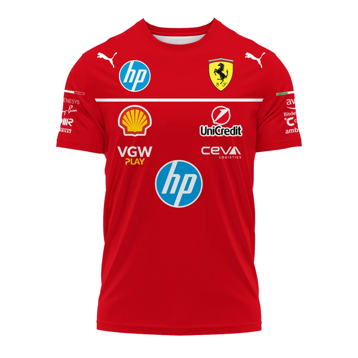 2025 Lewis Hamilton Racing Suit Ferrari F1 T-Shirt BLVALH180825A4TS - Image 2