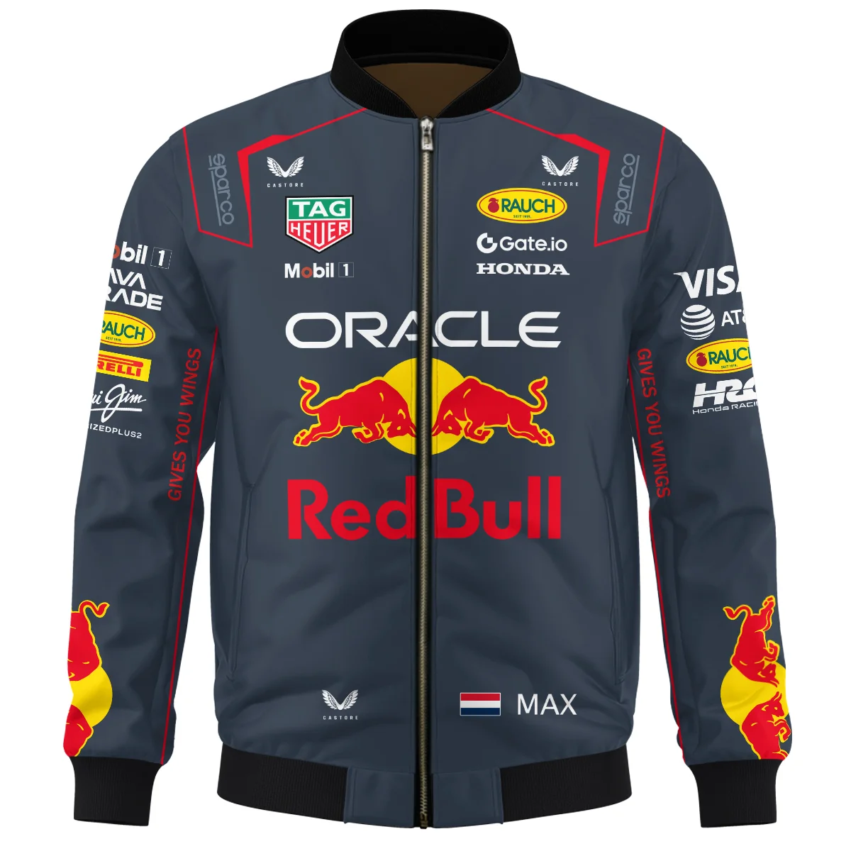 2025 Max Verstappen Racing Suit Red Bull Racing F1 Bomber BLVAMV281125A2BB - Image 2
