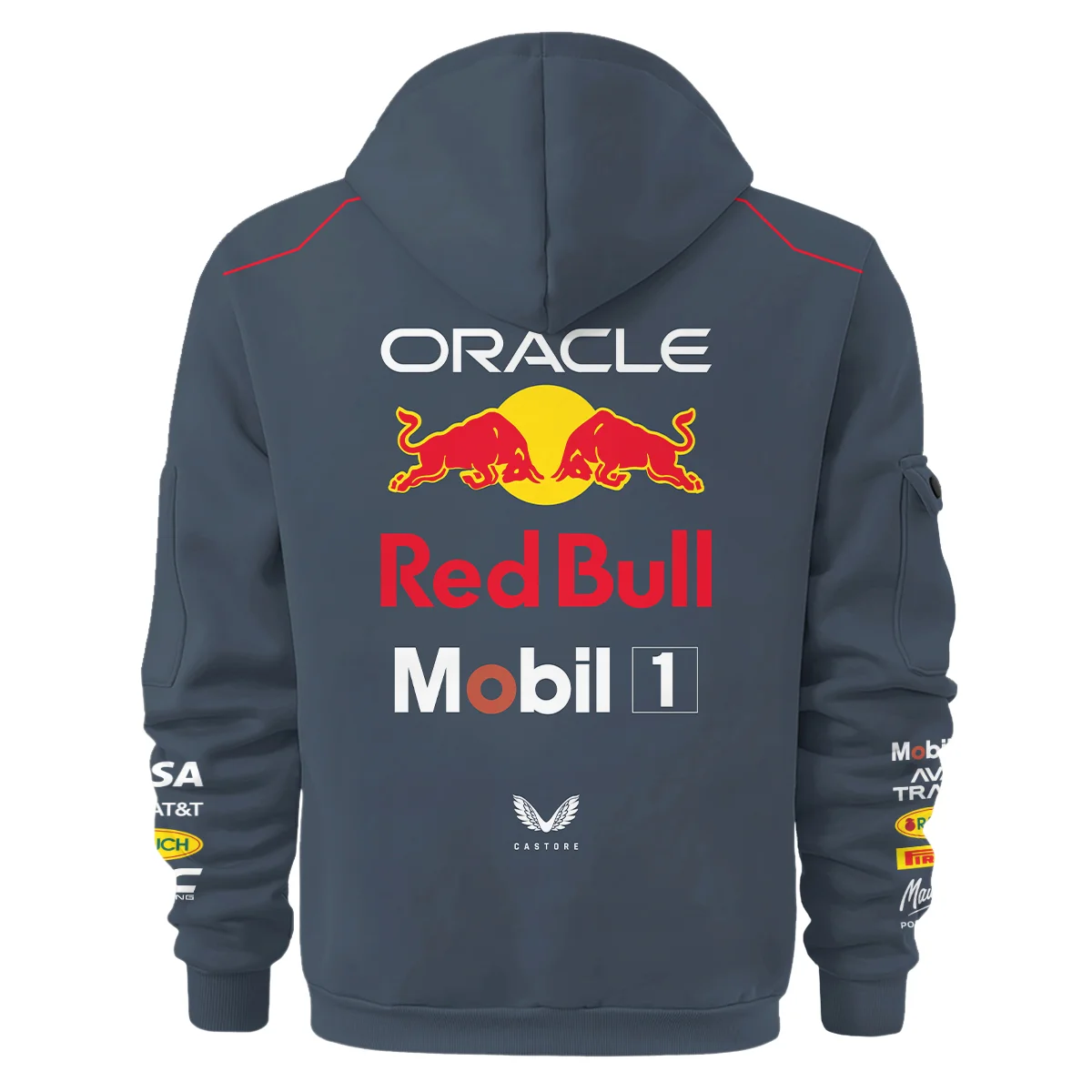 2025 Max Verstappen Racing Suit Red Bull Racing F1 Hoodie Half Zip BLVAMV281125A2HDF - Image 3