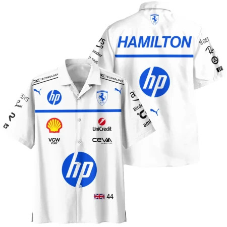 2025 Monaco GP Lewis Hamilton Racing Suit Ferrari F1 Hawaiian Shirt BLVALH180825A2HW - F1 Fan Gear