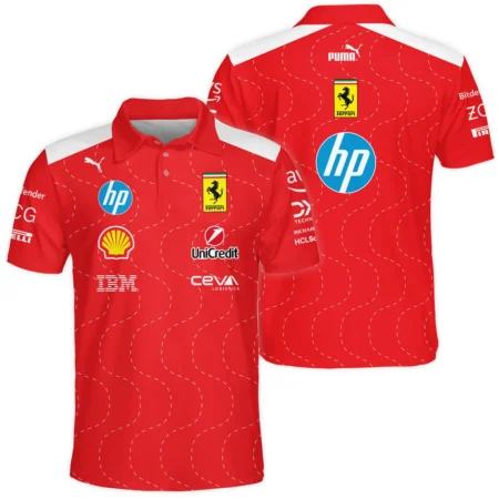 2025 Monza GP Racing Suit Ferrari F1 Polo Shirt BLVAFRR281125A2PL - Formula Racing Apparel