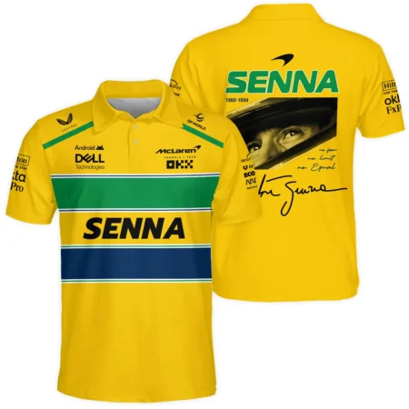 Ayrton Senna x McLaren Polo Shirt For Fans - Racing Lifestyle Clothing