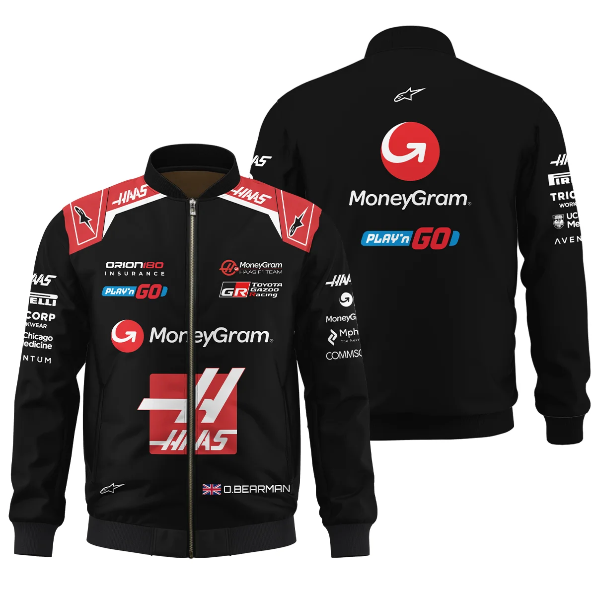 2025 Oliver Bearman Race Suit Haas F1 Team - Bomber BLOB151125A1BB - Pit Lane Clothing