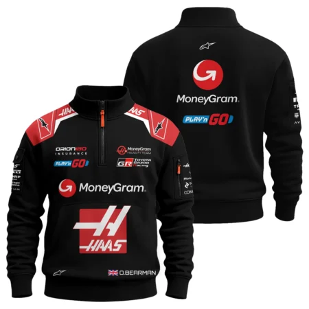 2025 Oliver Bearman Race Suit Haas F1 Team - Sweatshirt Zipper BLOB151125A1SHZ - F1 Fan Gear