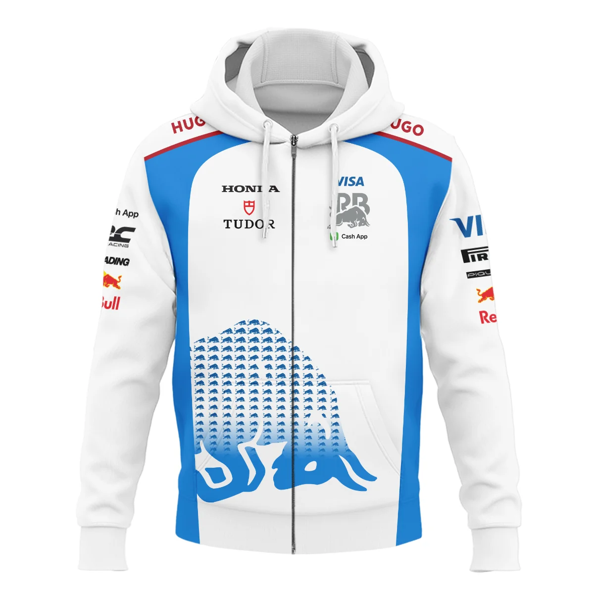 2025 Racing Bulls F1 Team Suit Zipper Hoodie BLVA110725A01RCBZHD - Image 2