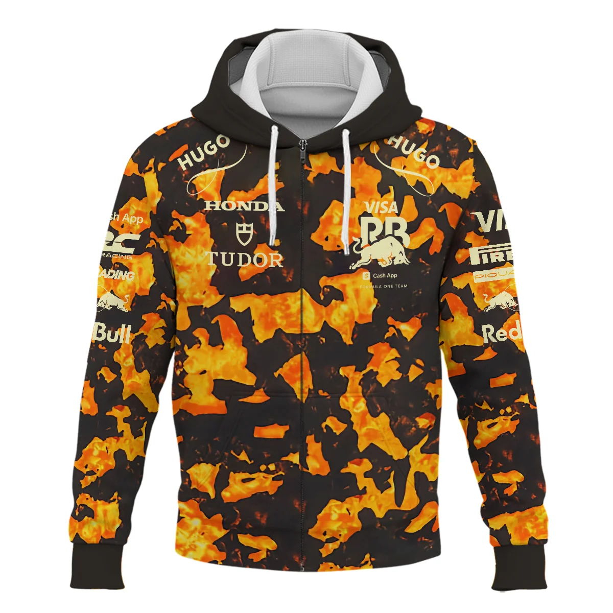 2025 United States GP Racing Bulls F1 Zipper Hoodie BLVARCB281125AGPZHD - Image 2