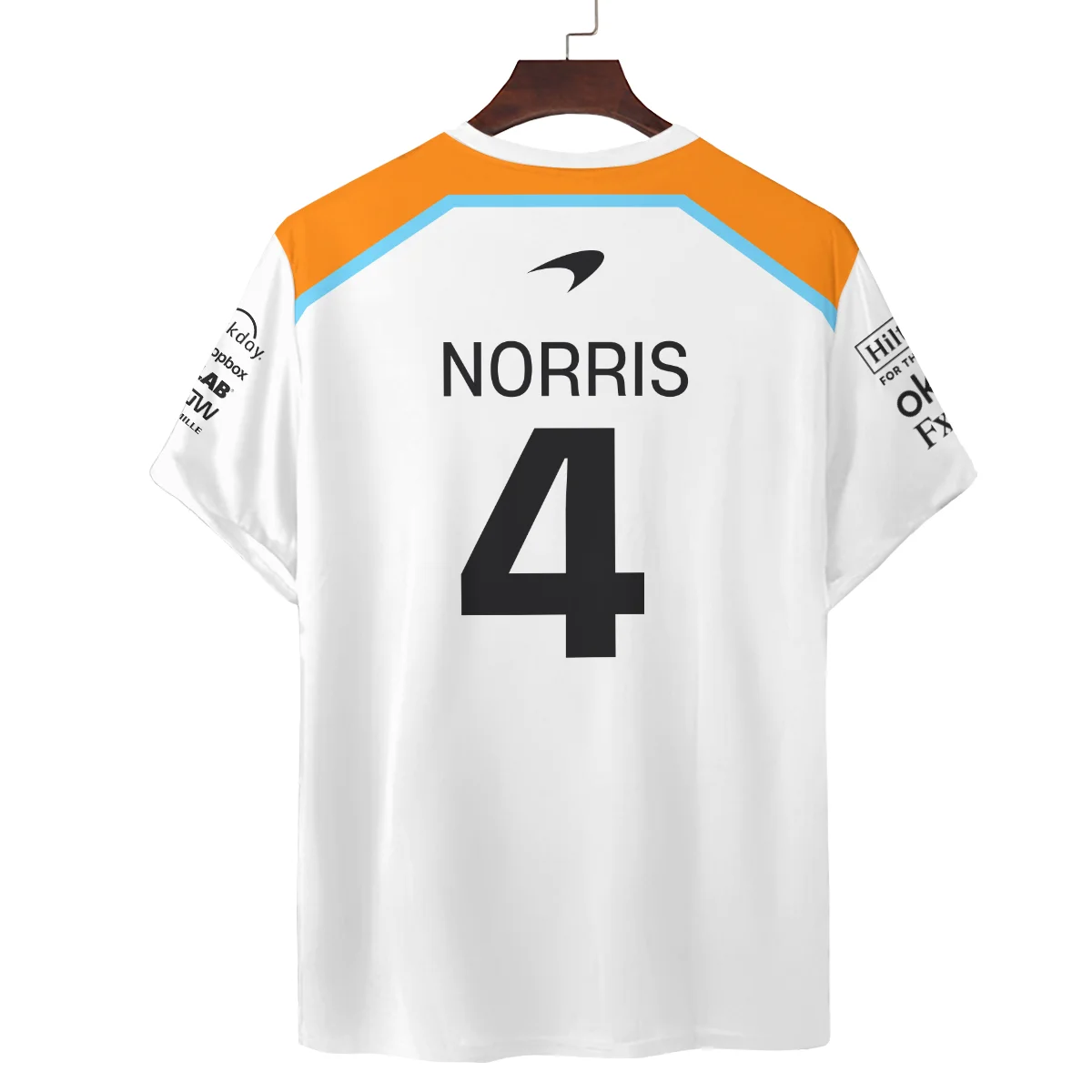 2025 McLaren White Unisex T-Shirt BLF120625A6TS - Image 3