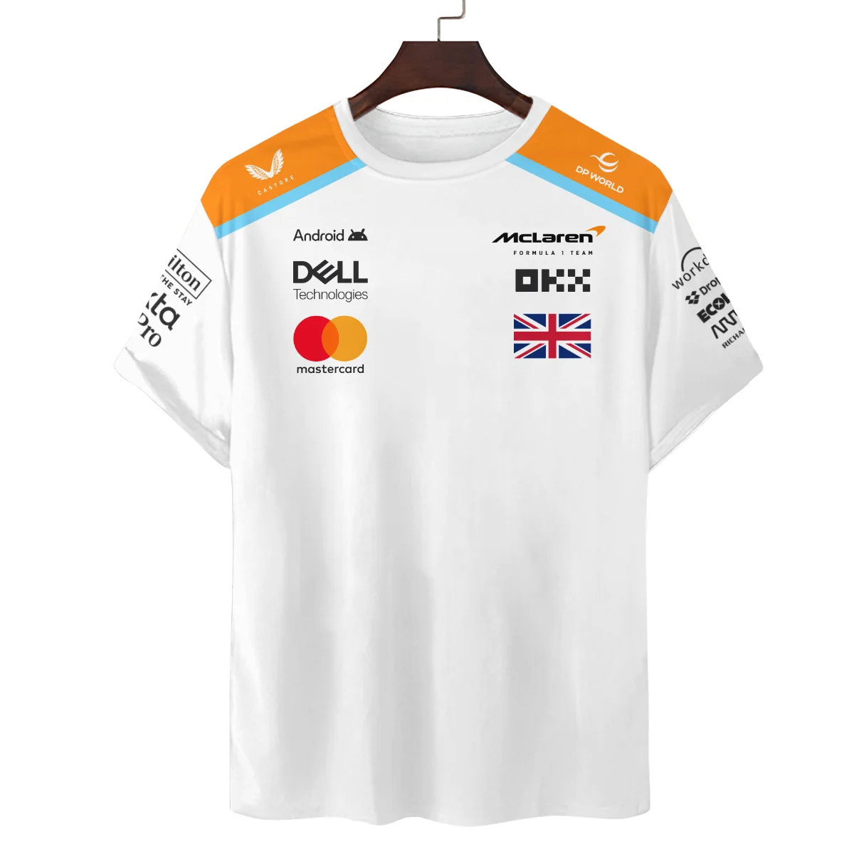 2025 McLaren White Unisex T-Shirt BLF120625A6TS - Image 2