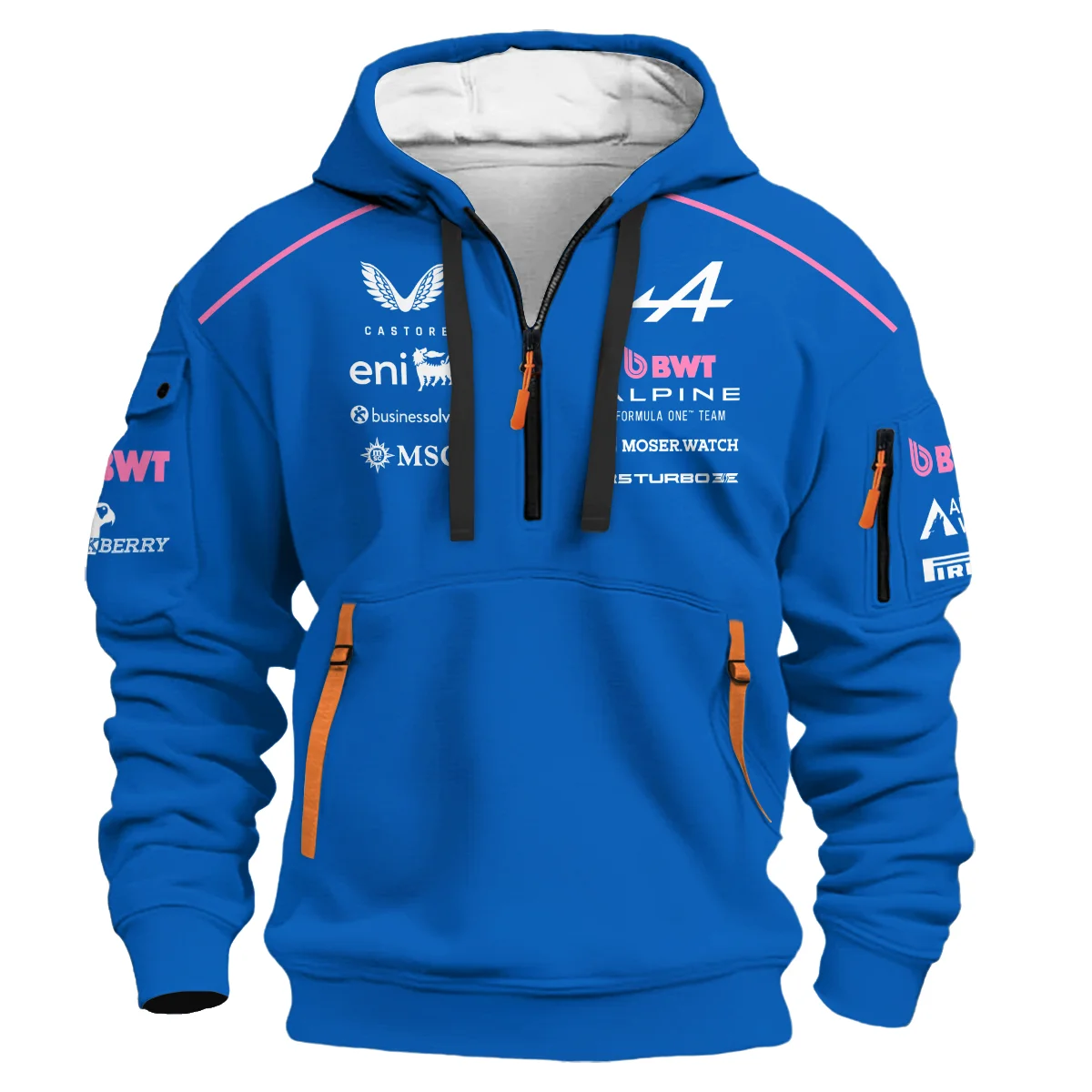 2026 Alpine F1 Teamwear Hoodie Half Zip BLVAALP020226A01HDF - Image 2