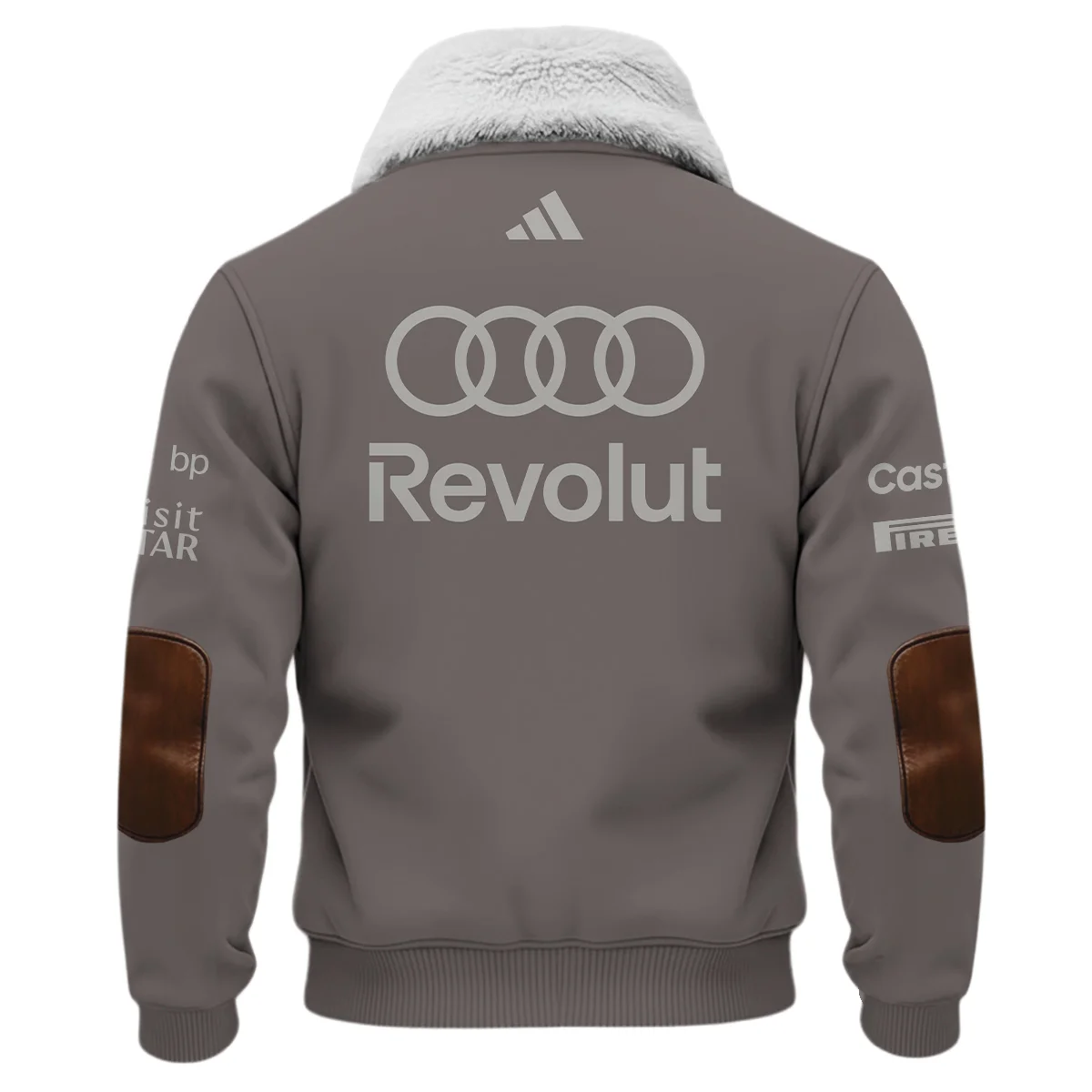 2026 Audi F1 Teamwear For Fans Fleece Jacket BLVAAUDI230125A03FJ - Image 3