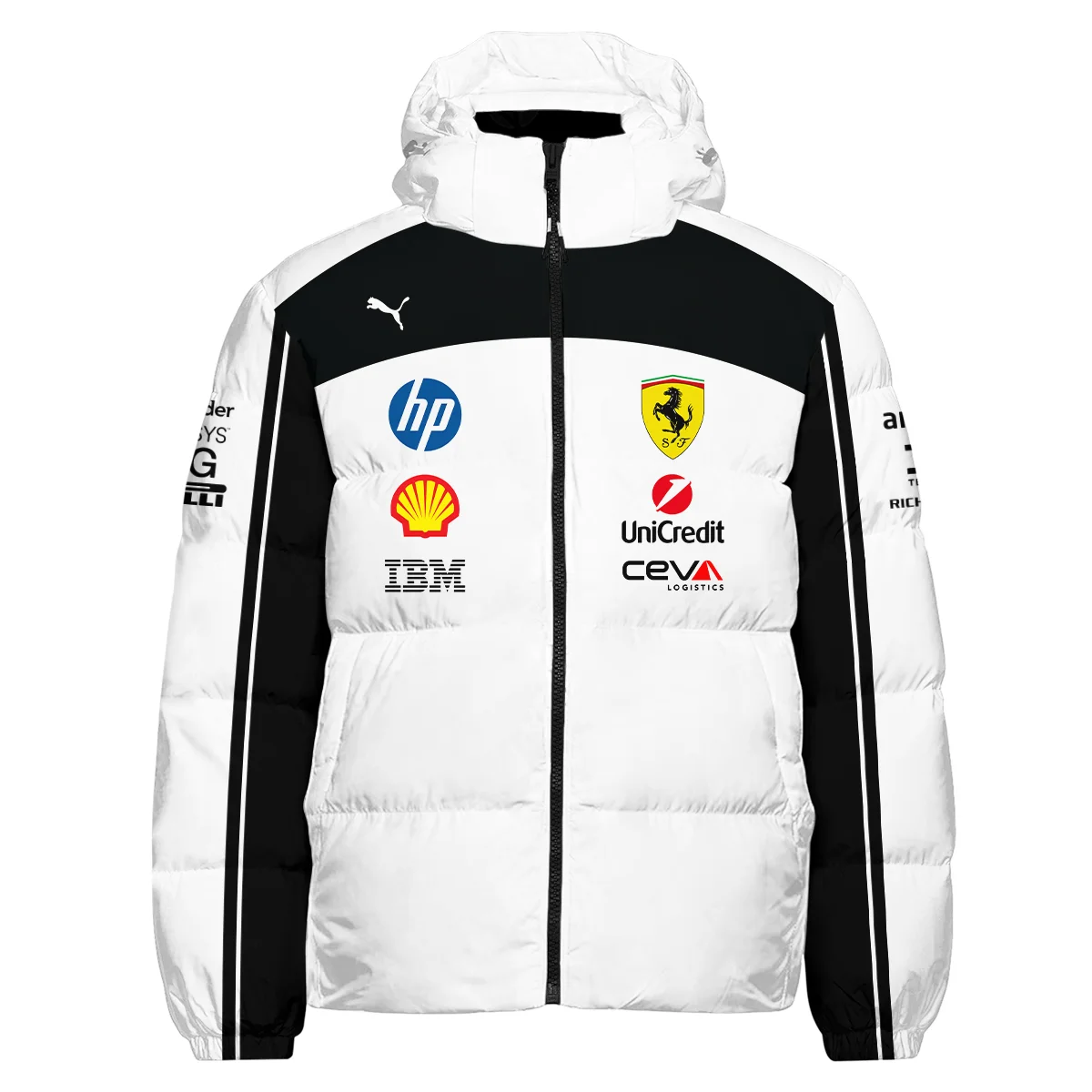 2026 Ferrari F1 Teamwear Down & Puffer Jackets BLVAFRR2226A6HCJ - Image 2