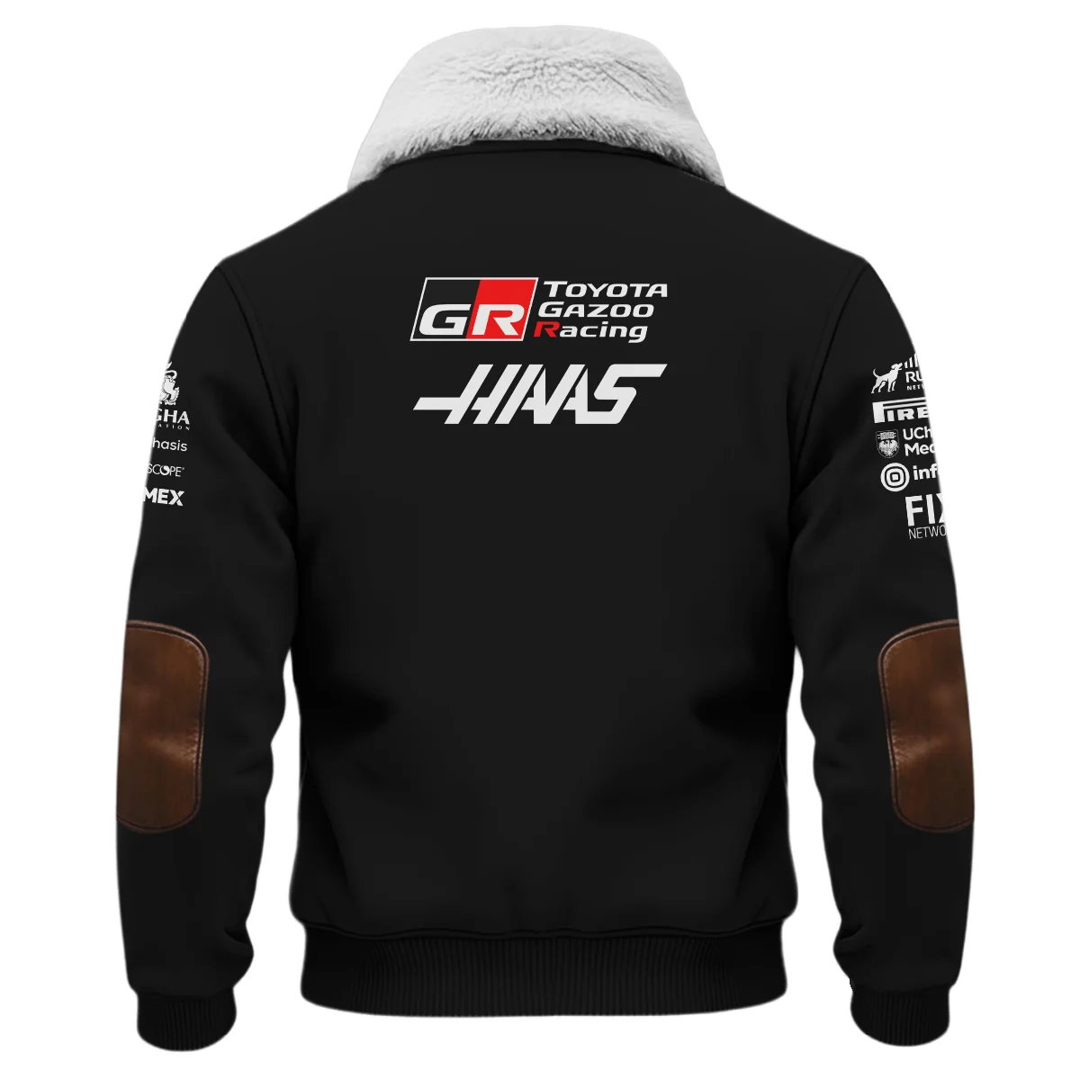 2026 Haas F1 Teamwear Fleece Jacket BLVAHAAS9226A1FJ - Black - Image 3