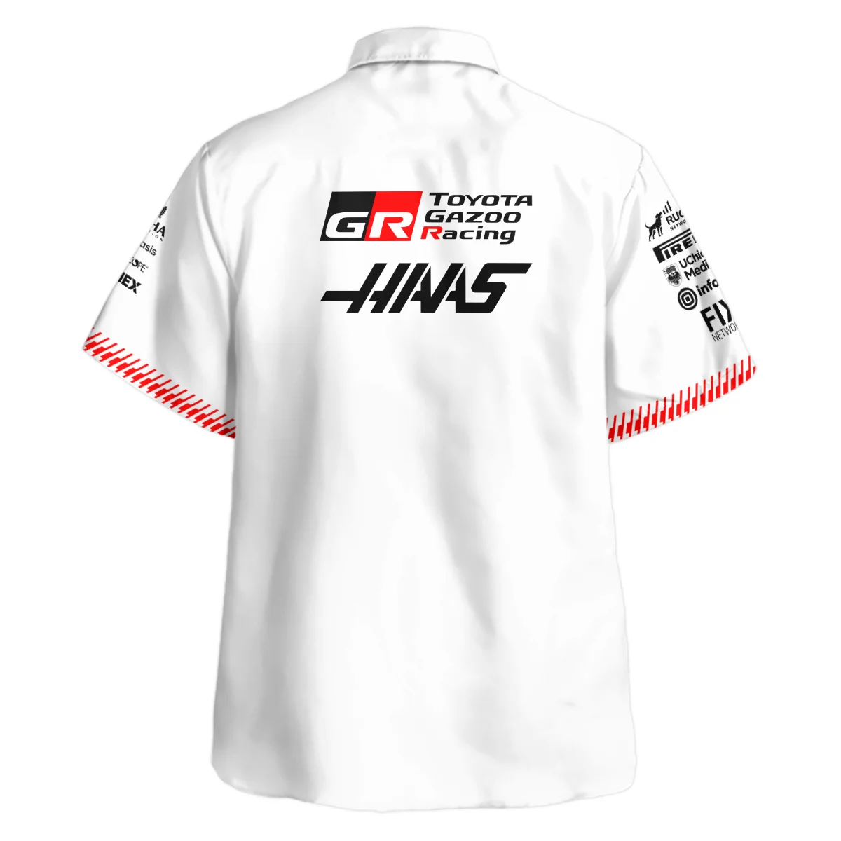 2026 Haas F1 Teamwear Hawaiian Shirt BLVAHAAS9226A2HW - White - Image 3